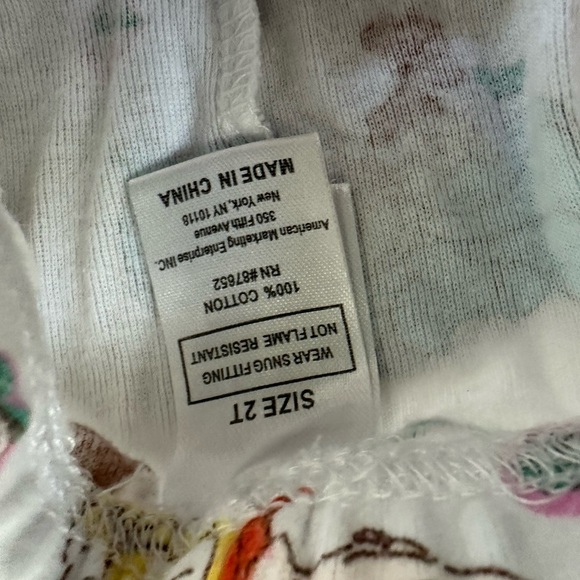 2T Disney princess pajama set toddler girl - Picture 3 of 7